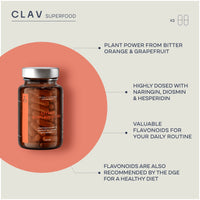 Citrus Bioflavonoids Complex with Diosmin Hesperidin and Naringin - Flavonoids Supplement Made from Bitter Orange and Grapefruit Extract - Circulation Booster - 60 Capsules - Made in Germany
