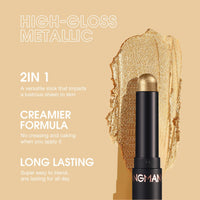 Difistik 8 Pcs Eyeshadow Stick Set, Shimmer Eye Shadow Pencil, Soft Smooth Cream With Matte Earth & Metal Colors, Waterproof Classy Shimmer Eye Shadow Sticks Set, for Daily Makeup & Special Occasions