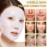Uocasi Snail Mucin Sheet Mask,Hydrogel Collagen Mask - Face Masks Skincare,Self Care, Stocking Stuffers, Deep Moisturizing,Boost Collagen & Elastin,Gifts for Women, Face Masks for Dry Skin - 4Packs