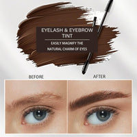 Eyebrow & Lash Tint, Brown Eyebrow Tint Kit, Fast & Easy Brow Dye Starter Kit, Long-Lasting Eye Brow Tint Lash Tint Kit For Natural Trendy Shaping Brow (Brown)