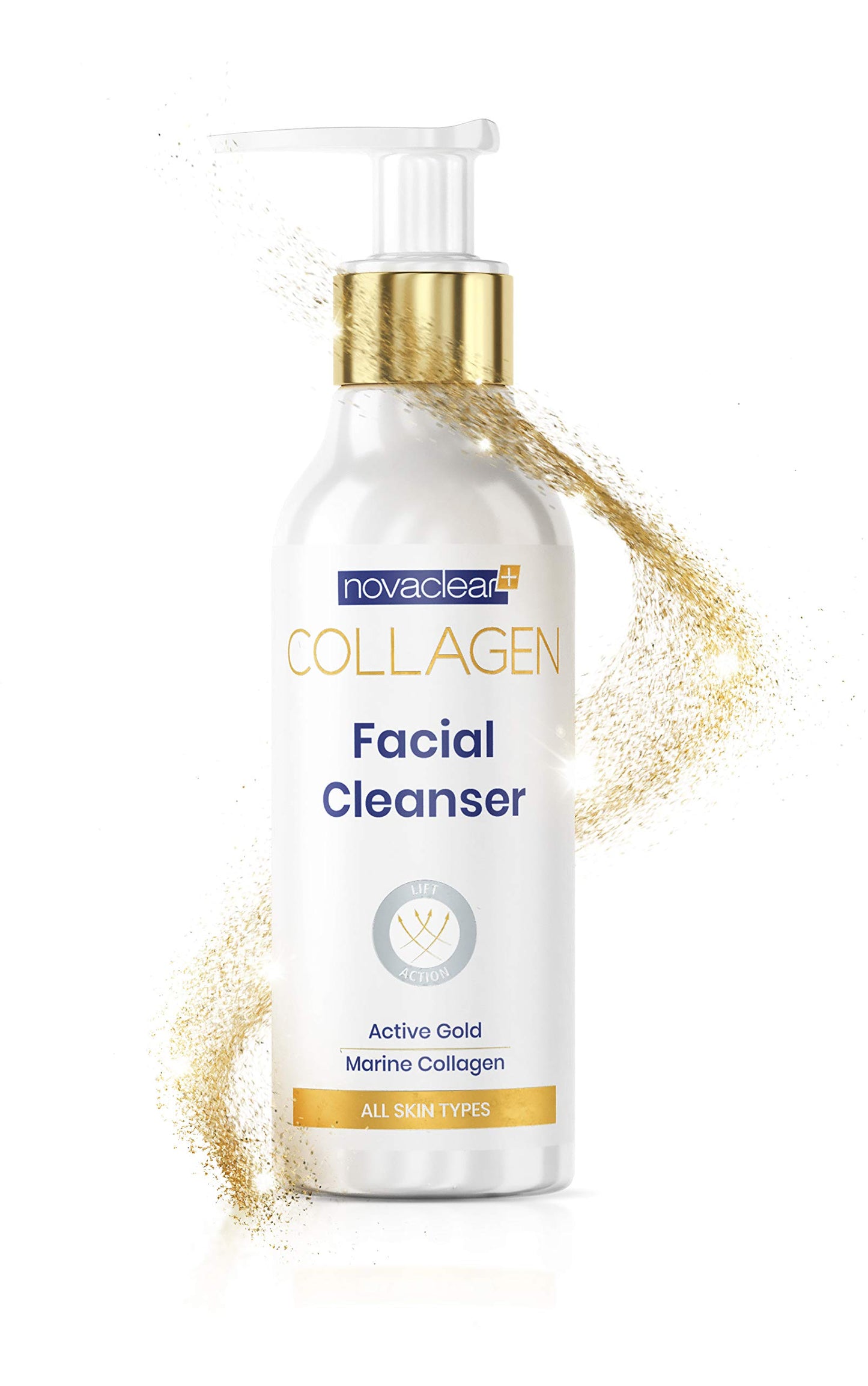Novaclear Collagen Facial Cleanser - With Marine Collagen and Active Gold