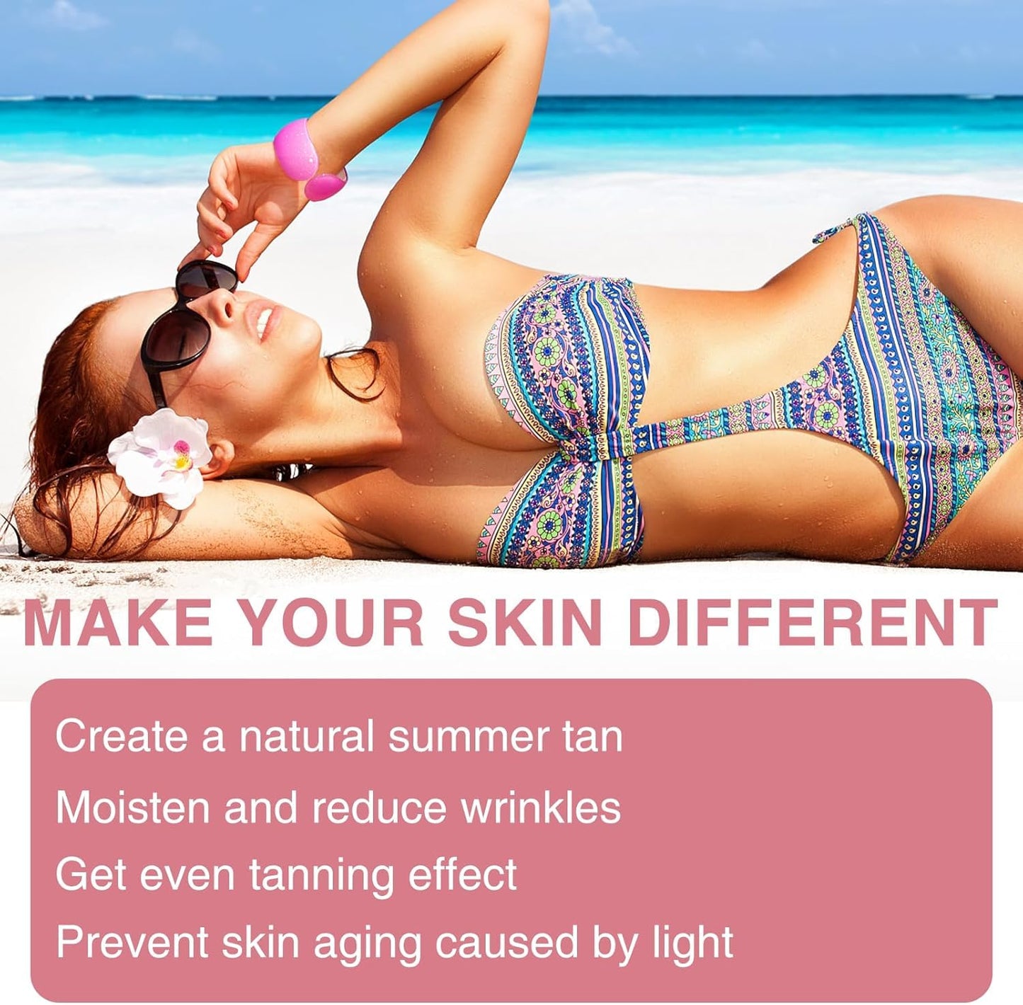 Sunless Tanning Drops, Melanin Glow Drops for Face and Body, Gradual T-an, Without The Sun Damage, Unisex 60ML
