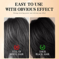 Safe and Convenient Comb Hair Dye Black, Instant Hair Color Stick with Built-in Comb, Root Cover Up Stick for Instant White Coverage,Waterproof Sweat-Proof Portable, Easy Application