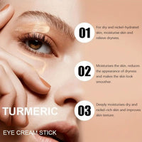 Turmeric Retinol Eye Cream Stick,Eye Cream Stick for Dark Circles and Puffy Eyes,Dark Circle Eye Cream Stick,Anti Wrinkle Eye Cream,Firming Eye Cream Stick,Retinol Eye Cream Stick to Reduce Fine Lines