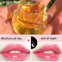 Tongyend Lip Sleeping Mask Lip Mask Overnight Strawberry Lip Masks Skincare Lip Oils,Lip Moisturiser for Dry Chapped Peeling Cracked Lips Fades Lip Lines,Lip Balm Locks In Moisture Lip Care 20g-Strawberry01