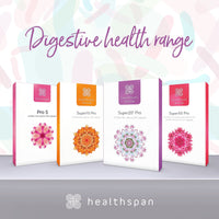 healthspan Healthspan Super50 Probiotic | Gut Health | with Vitamin D3 | 50 Billion Live Probiotic Cultures | Vitamin B6 | Calcium | Vegetarian (60 Capsules)