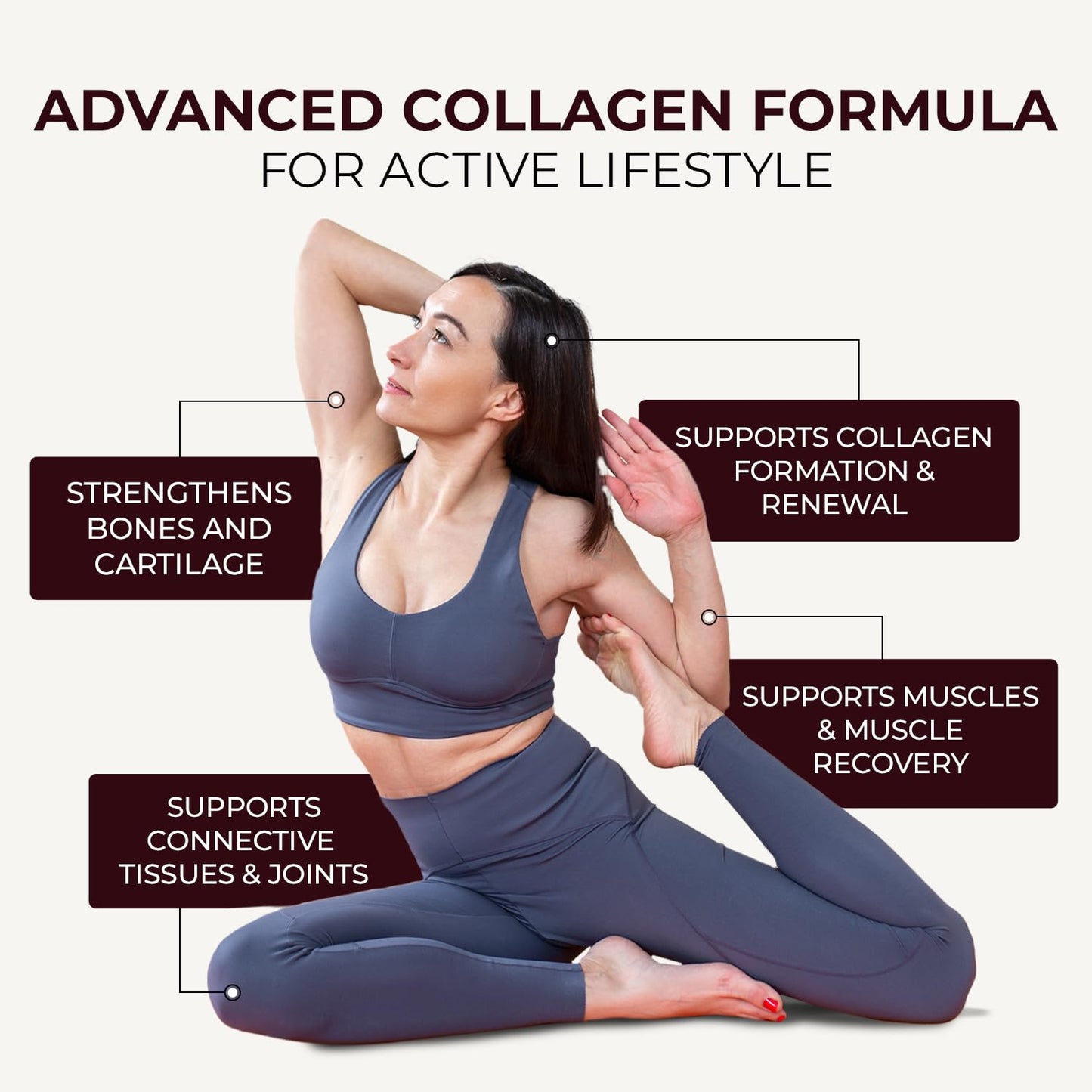 Inspiriko Bovine Collagen Powder for Women. Award Winning, 50 Servings, Hydrolyzed Collagen Supplements for Women with Hyaluronic Acid, Biotin & Vitamin C. EU Grass-Fed, Unflavoured 510g