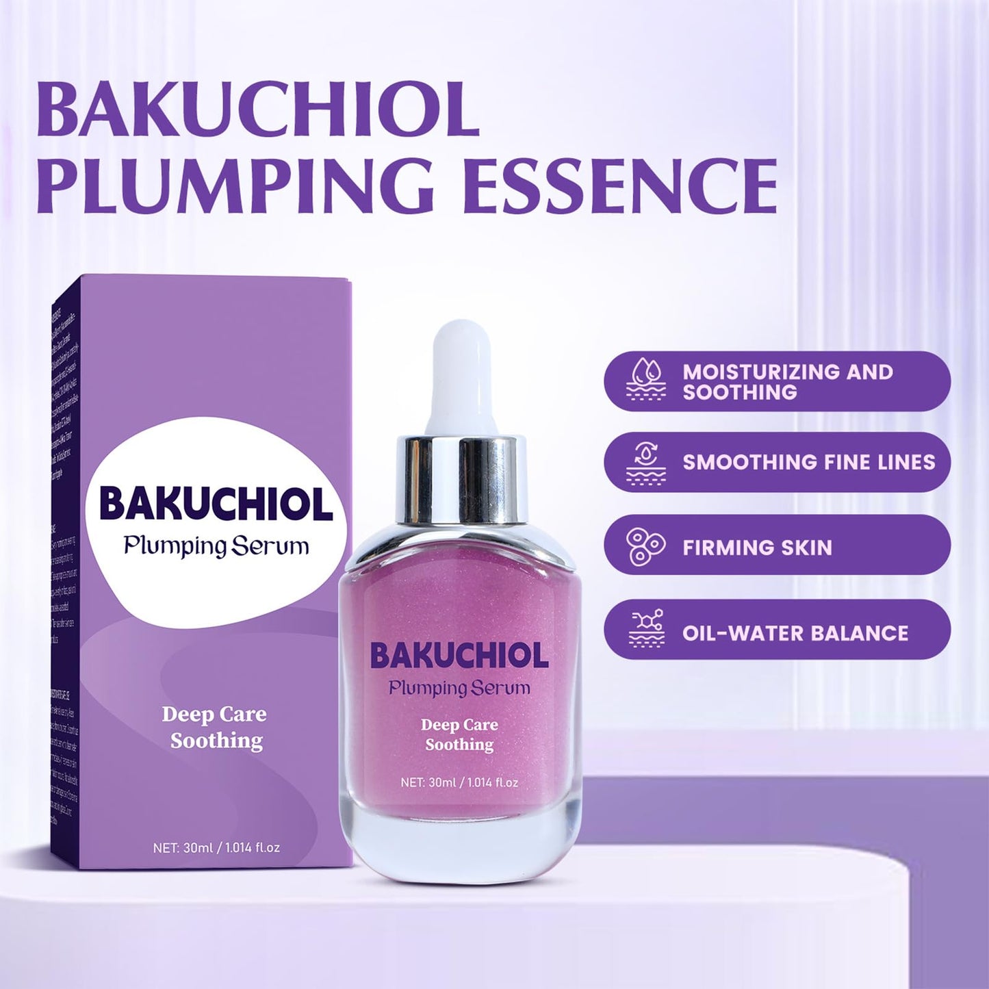 ThamGlow Bakuchiol Plumping Serum - Pore and Wrinkle Minimiser