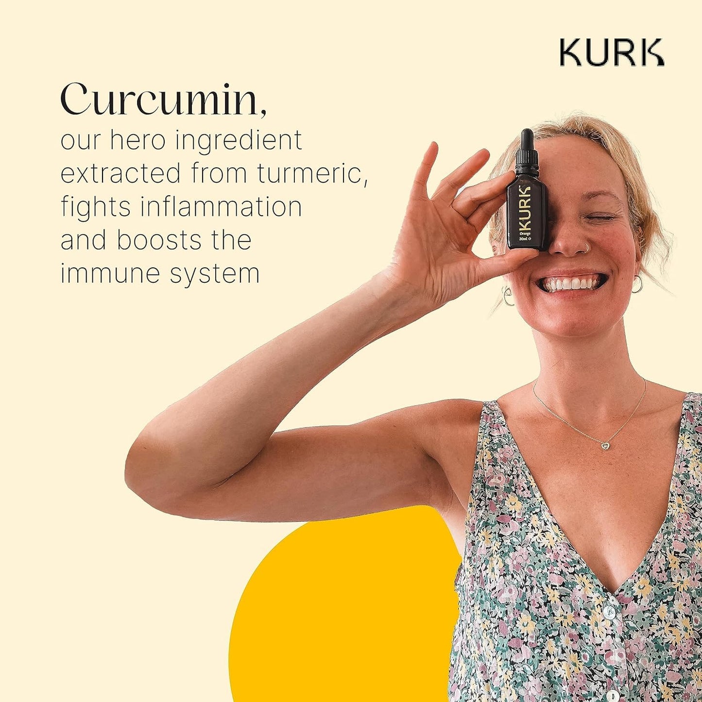 High Strength Liquid Curcumin Oil from Turmeric | Advanced Absorption Technology | 1000x More Absorbent Than Powders & Capsules | Naturally Reduce Inflammation. (Vanilla 95ml)