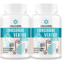 Lumarejebo Liposomal Vertigo Softgel 1600mg, Inner Ear Balance Supplement with Ginger & Ginkgo Extract, Relieve Motion Sickness & Dizziness, 60 Softgels