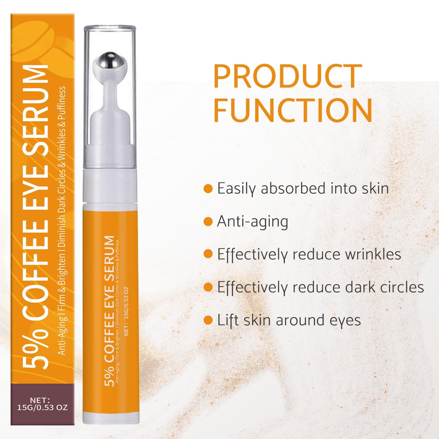 COWANIEE Caffeine Eye Cream, Eye Cream for Dark Circles and Puffy Eyes, Eye Bags Remover for Men Women