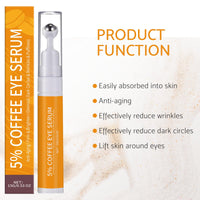 COWANIEE Caffeine Eye Cream, Eye Cream for Dark Circles and Puffy Eyes, Eye Bags Remover for Men Women