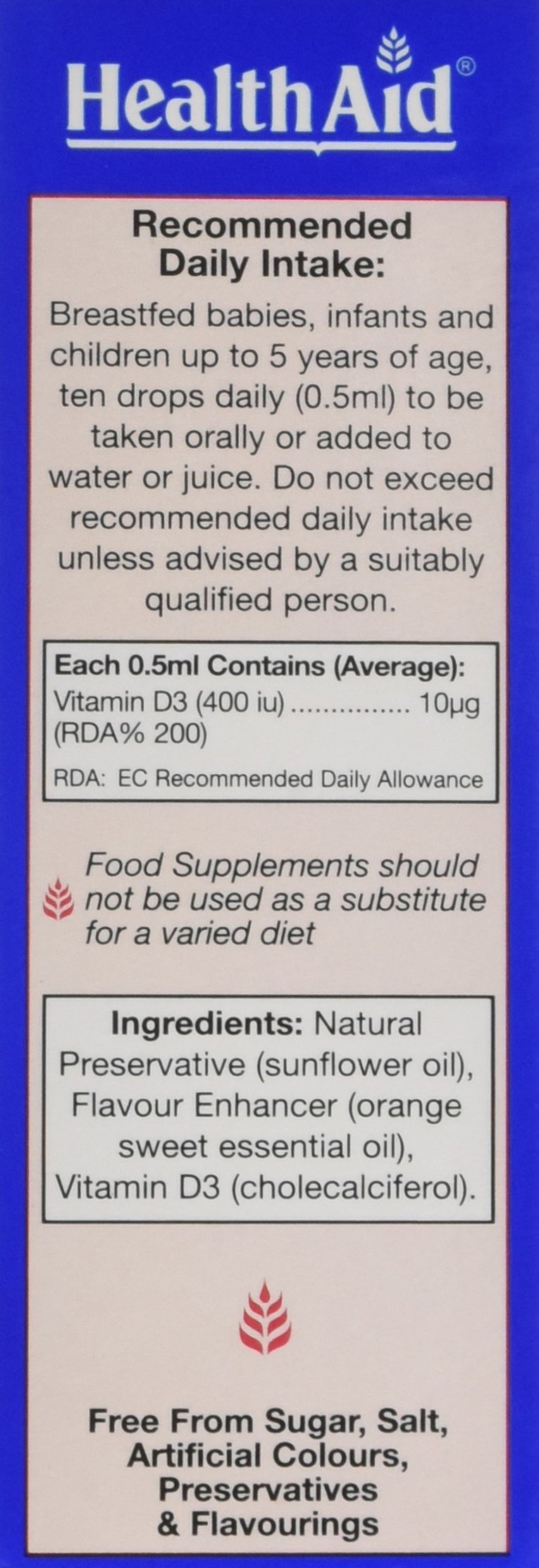 HealthAid 50ml Babyvit-D Drops