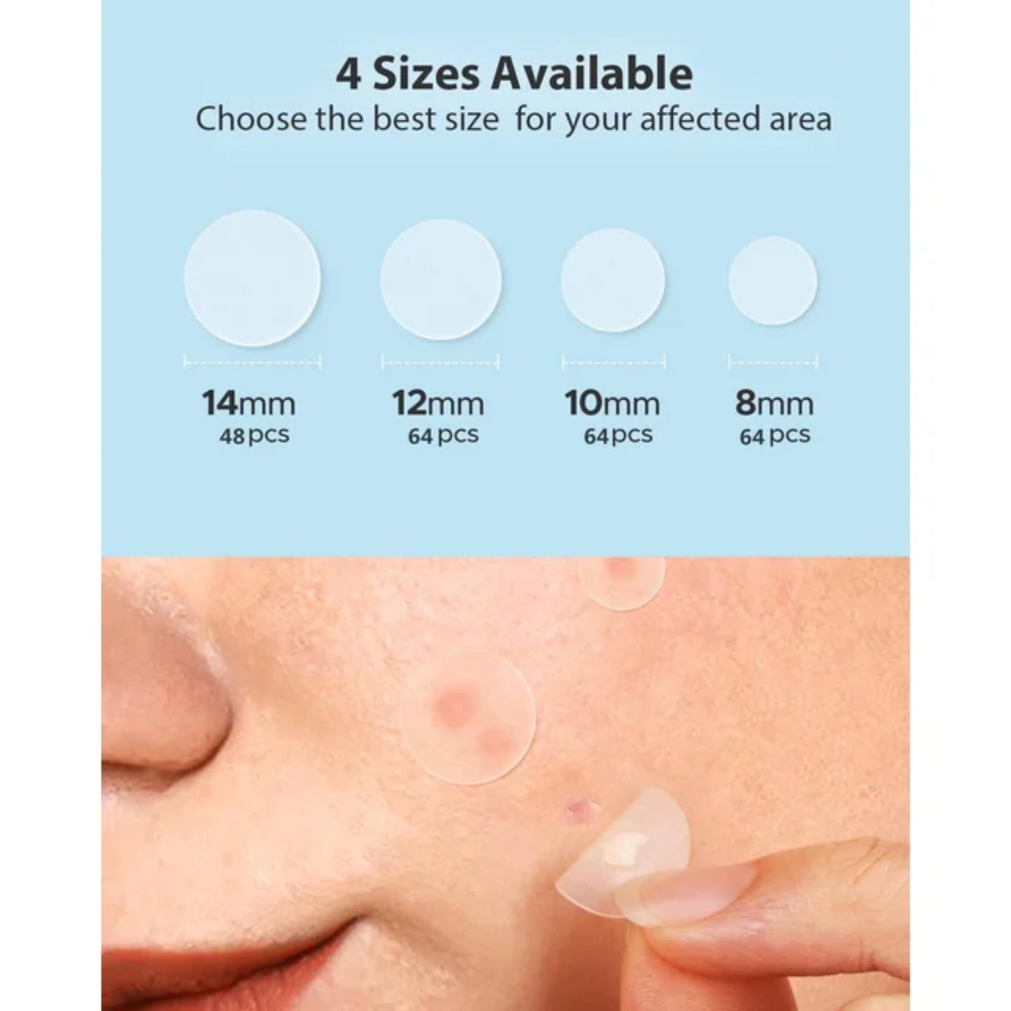 Generic Acne Patches - Pack of 24 Translucent Hydrocolloid Pimple Patch Spot Treatment Stickers for Face and Body - Fast-Acting, Vegan & Cruelty Free Skin Care
