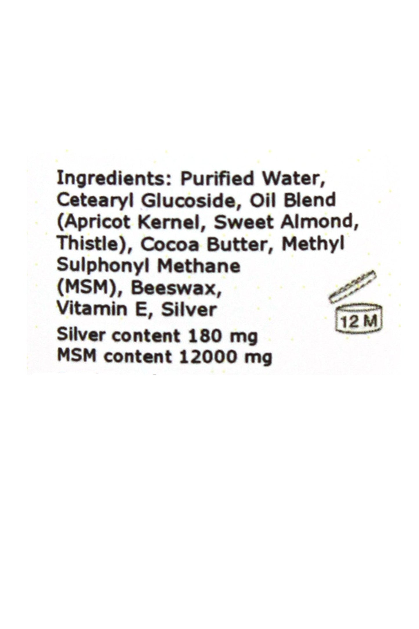 argentum plus Triple Strength Silver-MSM Cream 60 ml