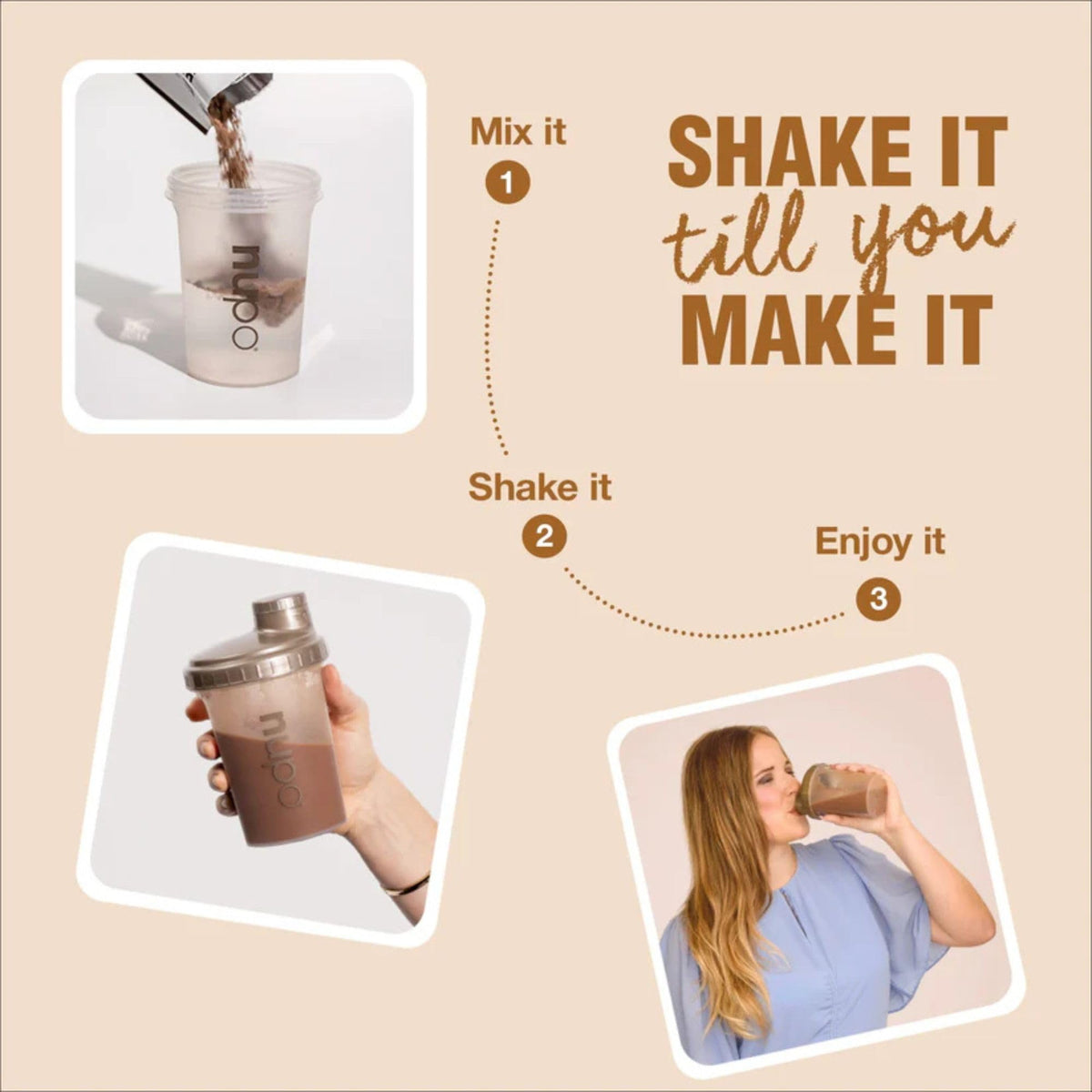 NUPO Diet Shake Chai Latte – Premium diet shakes for weight management I Clinically proved meal replacement shake for weight control I 12 Servings I Very Low-Calorie Diet, GMO Free