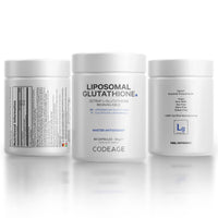 Codeage Liposomal Glutathione Supplement - Pure Reduced Setria L Glutathione Skin - Nano Encapsulated Glutathione Powder Pills - Phospholipids - Antioxidant Complex - Vegan, Non-GMO - 60 Capsules