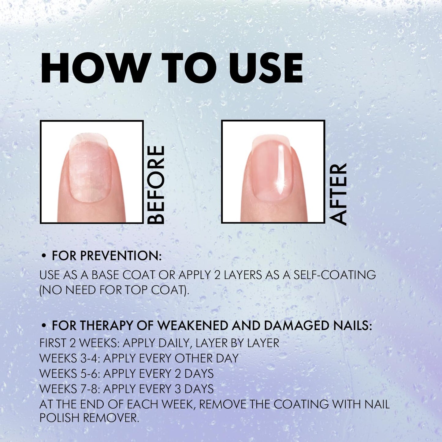 Nail strengthener for repairing damaged nails EMI Natural Force 9 ml