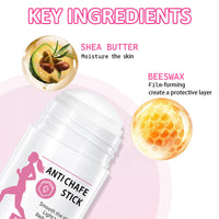 Shengqialun Anti Chafing Cream Stick - Anti Chafe Balm With Waterproof - Anti-Friction Cream For Active Lifestyles & Travel - Long-Lasting Protection With Deep Moisturing