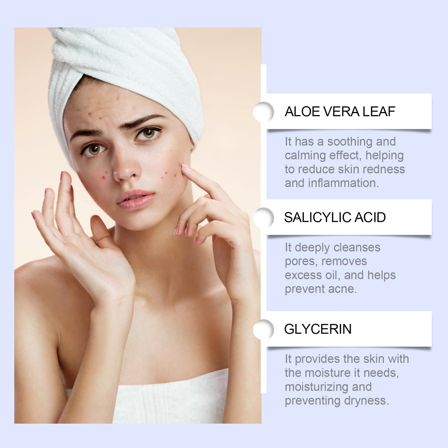 Dabacc Acne Treatment Cream, 40ml Pimple Cream with S-alicylic acid, Fast Acting Spot Treatment for Face, Spot C/ream Reduces Blemishes & Breakouts, Gentle Skin Care for All Skin Types