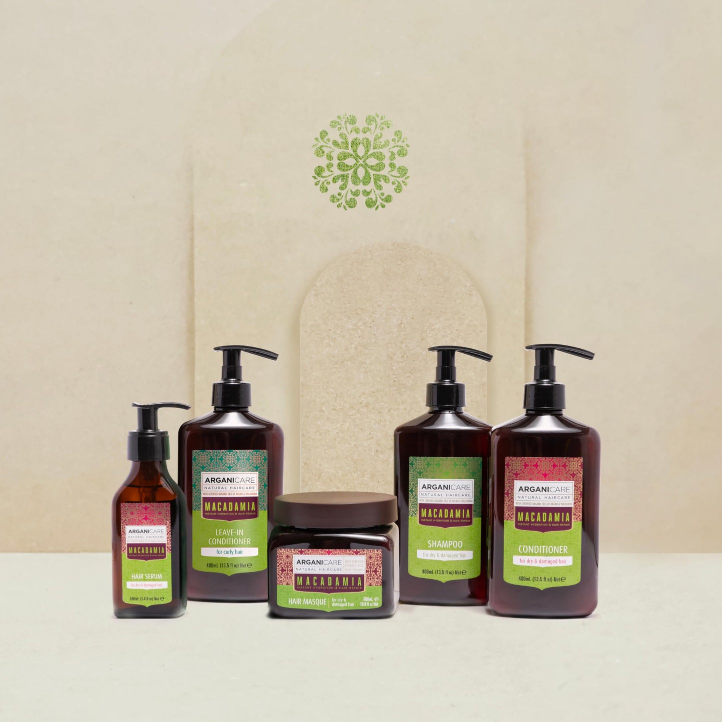 ARGANICARE Arganicare | Macadamia range | REPAIR SHAMPOO | With organic Macadamia oil | Cleans & Protects | Fight against split ends | High hydration | 400mL