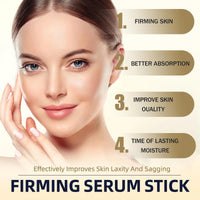 Wormeer Collagen Peptides Firming Serum Stick, Luxurious Skin Tightening Cream for Face & Neck, Anti-Aging Collagen Serum for Face, Neck Firming Cream for Sagging Skin, 30g