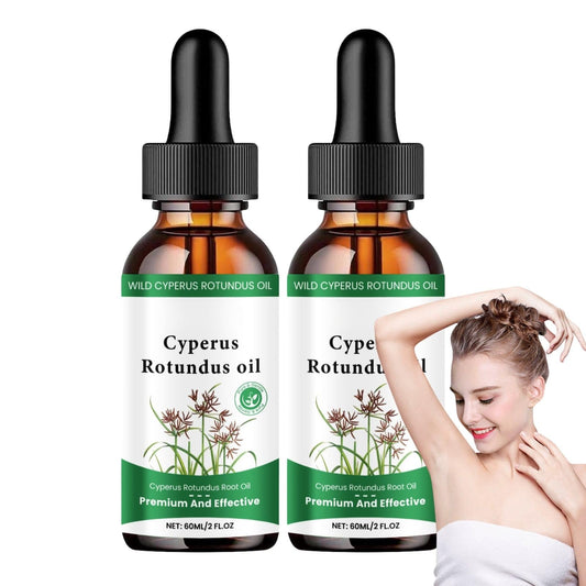 Cureluxe 2pcs Cyperus Oil for Hair Removal,With Natural Grass for Reducing Body Hair Growth, for Hair Growth Inhibitor,Body Moisturiser & Glow Remedy Oil for Women