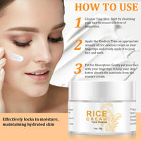 AuraAnge Rice Face Cream with Niacinamide - Moisturizer, Hydrating Face Cream for Improved Skin Barrier, Even Skin Tone