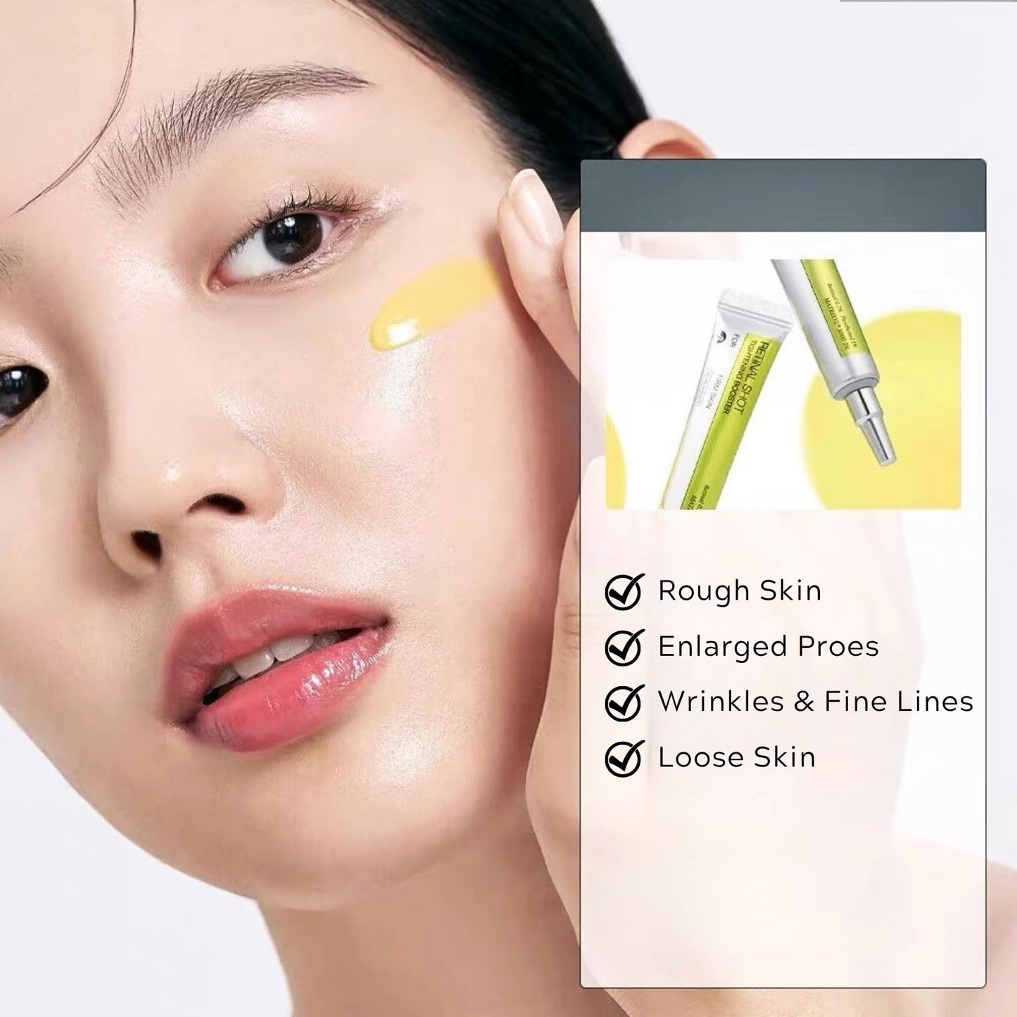 Vita A Retinal Shot Tightening Booster + Retinol Shot Firming Serum, Retinol Serum for Face Anti Aging, Retinol Cream for Wrinkles & Fine Lines, Improve Elasticity, Pore Minimiser, 15ml+30ml