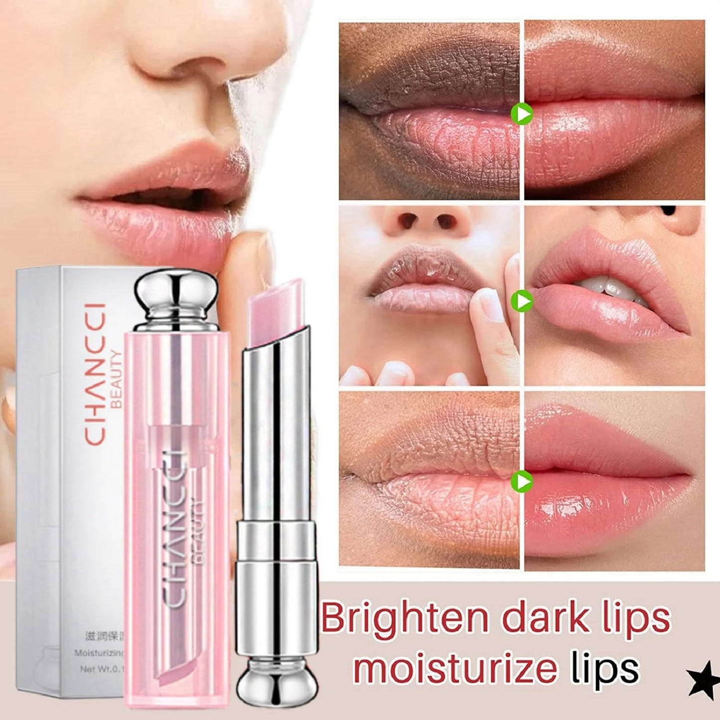 HIVETZ Tinted Lip Balm,Lip Balm,Lip Oil,Glossier Lip Balm,Lip Care Tinted Lip Balm For Women,Pink Lip Balm,Lip Balm Tinted,Girls Lip Balm,Lip Balm Set,Strawberry Lip Balm Natural Lip Protection(#Strawberry)