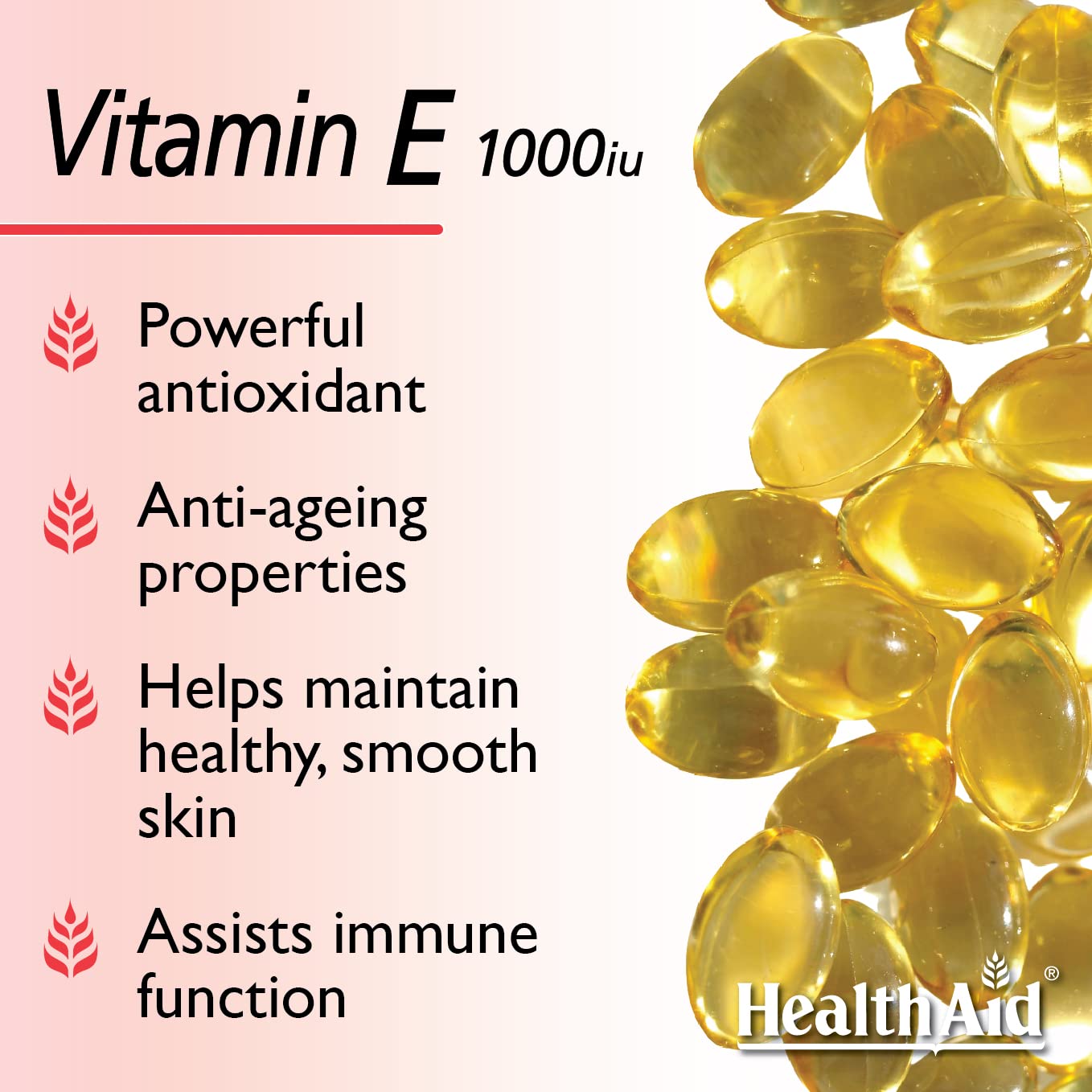 HealthAid Vitamin E 1000iu - 60 Capsules