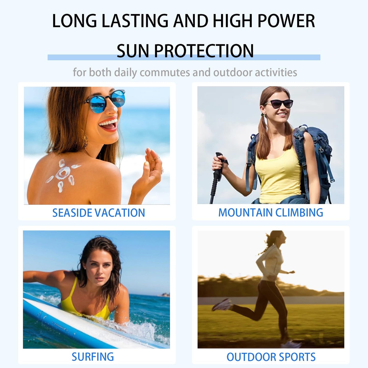 CTUBLIAUNX Sunscreen SPF 50 Daily Defense, Sun Cream Waterproof, Suncream Factor 50 Lightweight & Moisturizing, Face Sun Cream SPF 50 No White Cast, UVA/UVB Protection for All Skin Types (50g)