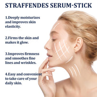 ExcellaElite 2Pcs Collagen Peptides Firming Serum Stick, Anti Aging Peptides Serum Stick, Face and Neck Firming Stick for Tightening Sagging Skin Improves Skin Elasticity
