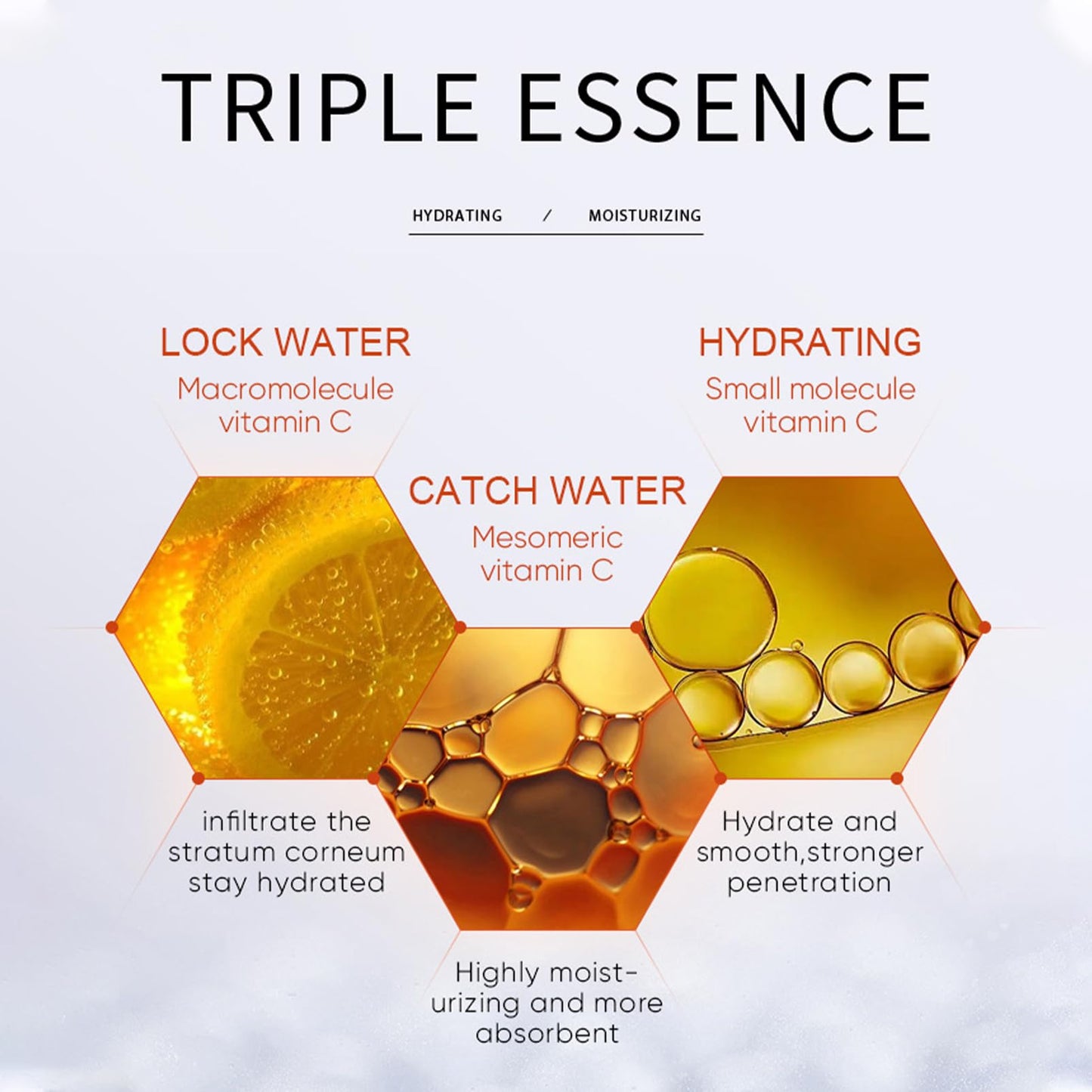 Vitamin C Serum for Face Concentrated Ampoules, Vit C Serum Anti Ageing & Anti Wrinkle Serum, Brightening Serum for Dull,Tired Skin, Powerful Antioxidant Protection face serum, 7x2ml Ampoule Serum