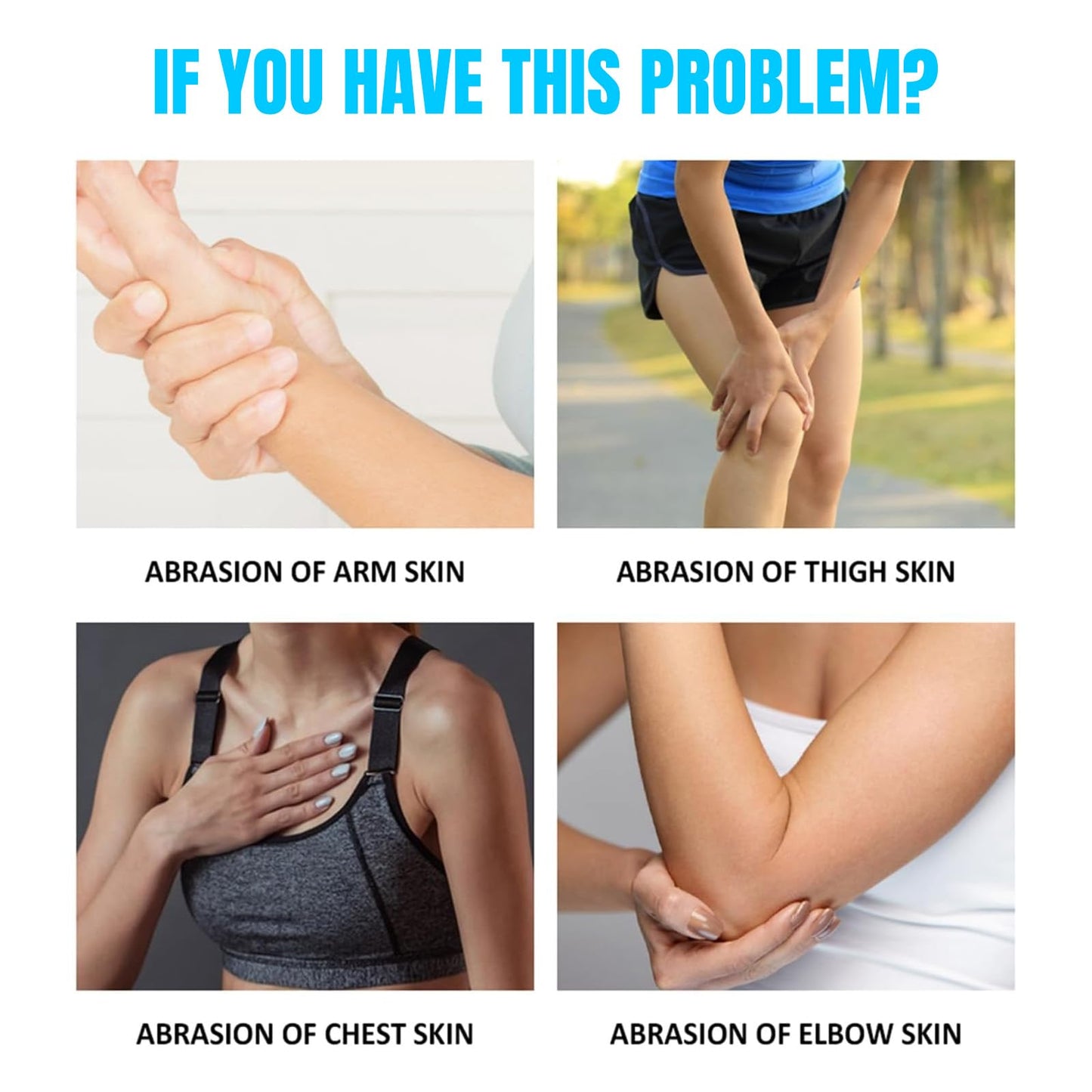 Leogony 3PCS Anti Chafing Cream, Waterproof Anti Chafe Stick, for Heel,Lower Arm,Legs,Skin Protection, Thigh Rescue