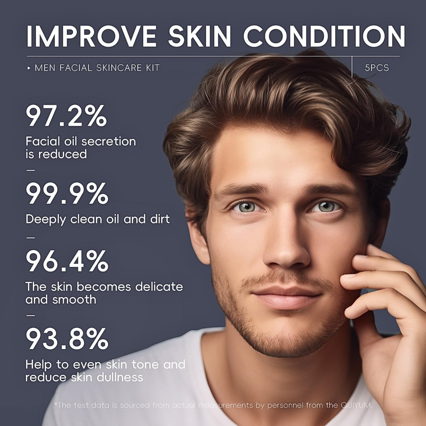 TBeautfave Mens Skincare Gift Set | Mens Skin Care Sets & Kits | Skincare Set for Mens Gift Set | Travel Skincare Sets | Fash Wash,Face Scrub,Day Cream,Eye Cream,Overnight Moisturizer | Men Gift Set