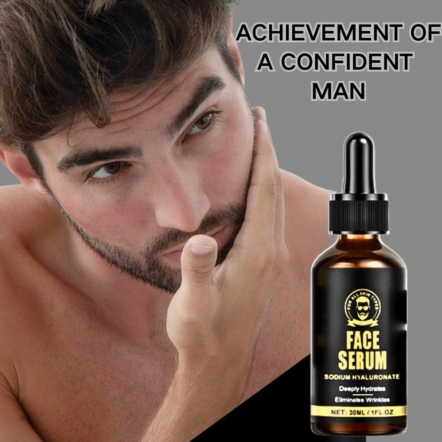 TBeautfave 5PCS Men's Anti-Aging Care Set - Mens Skin Care Sets & Kits - Mens Face Cream, Face Wash & Scrub, Eye Cream, Anti Wrinkle Serum- Gifts for Men -Moisturiser For Men Day & Night