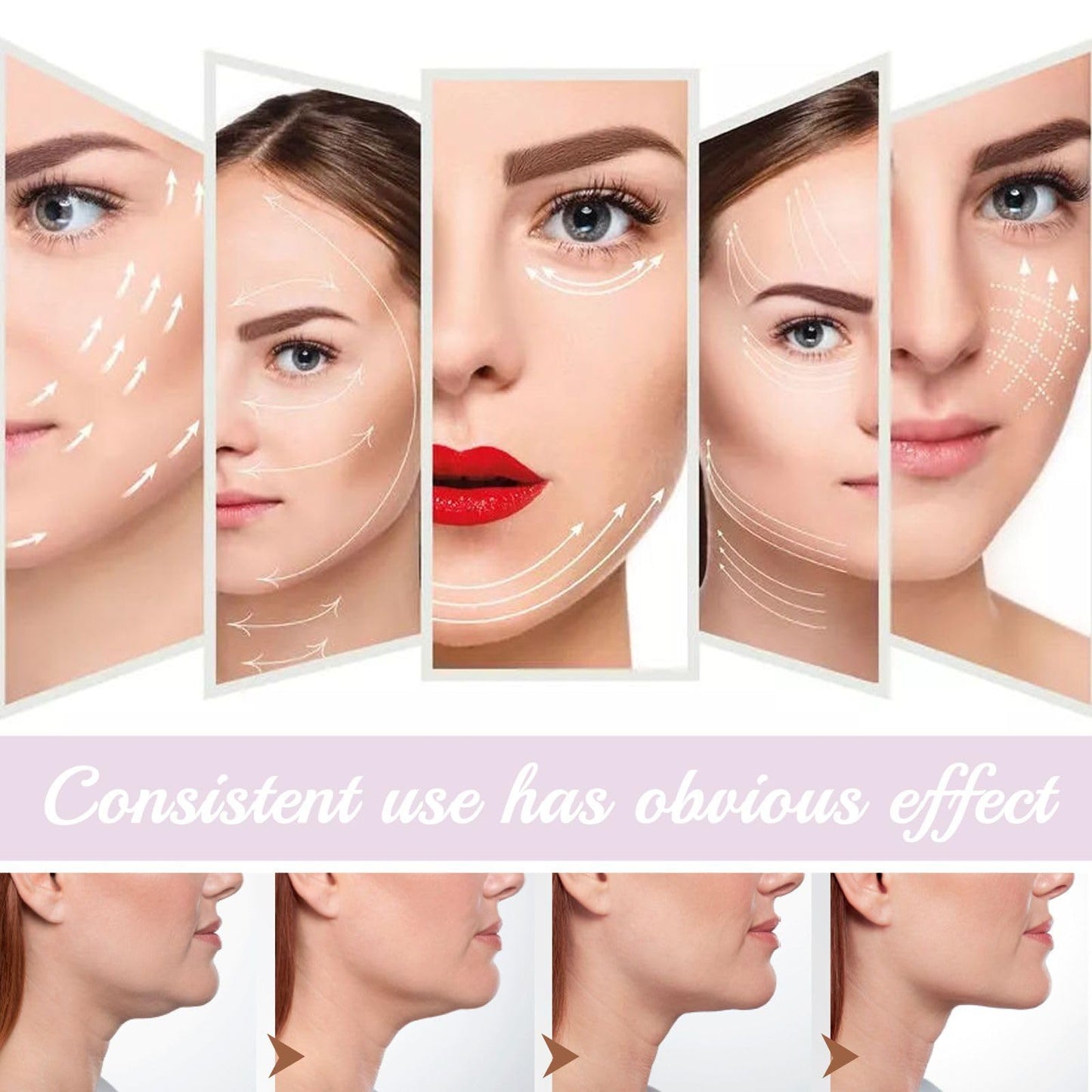Jinjiar 40PCS Face Lift Tape,Face Lift Tape Invisible,Face Lift Tapes for Facial Wrinkles Reduction, Waterproof Elasticity Face Tape,Anti Wrinkle Patches,Face Tapes for Lifting Sagging Skin,Beauty Face Tape