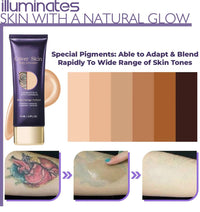 OunTechGlory Body Concealer & Leg Makeup - Waterproof, Full Coverage Tattoo & Vein Cover Up, Dark Spots & Scars - Natural Radiance Formula