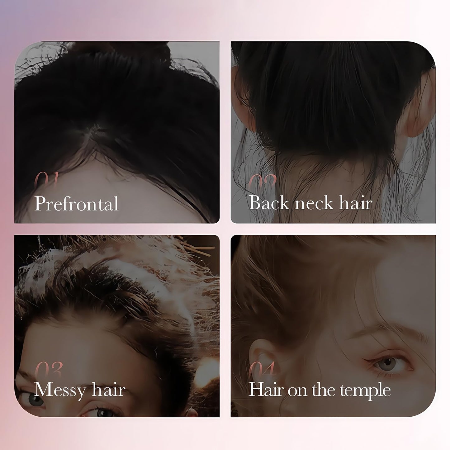 Coloroom Hair Wax Stick Women's - 15ml Slick Back Hair Stick for Flyaways - Not-Greasy & Moisturizing Hairs Gel Women's Styling Wax Sticks Hairs Mascara