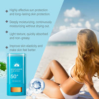 IZBEAUVO Sunblock Stick SPF 50 PA+++, Sun Cream SPF50+ for Face & Body, Waterproof Sun Stick, High Protection Travel Size Sun Cream, Ultra Light UV Protetion Sunscreen Stick, Moisturizing & Refreshing