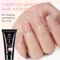 Poly Gel - Nude Color Polygel - 30mL Nail Extension Gel Hard Nail Builder Gel - Builder Gel For Nails Enhancement And Thickening - Crystal Acrylic Polygel Nail Extension For Nail Art DIY