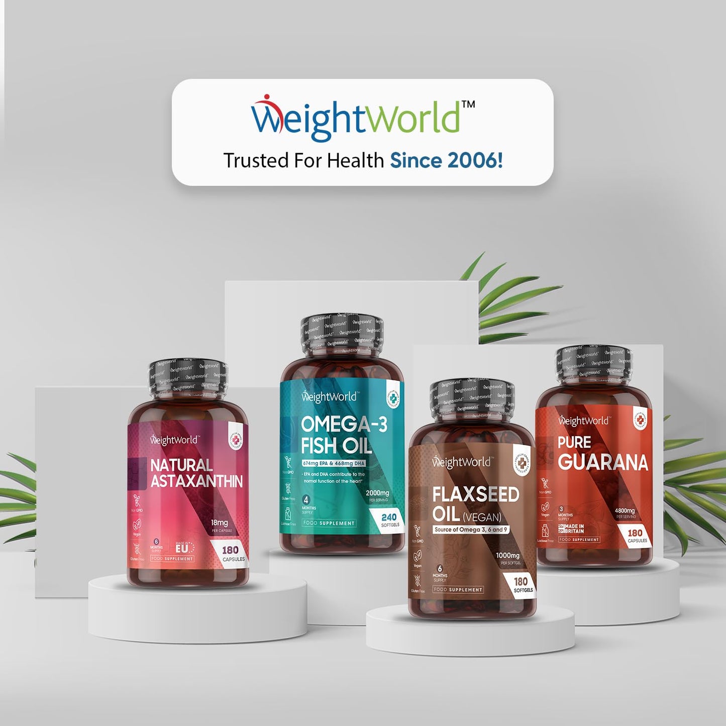 Flaxseed Oil Capsules - 2000mg per 2 Softgels - 180 Cold-Pressed & Vegan Omega 3 6 9 Capsules - Fish Oil Alternative - Linseed Oil ALA, Linoleic & Oleic Acid - Essential Fatty Acids Supplements