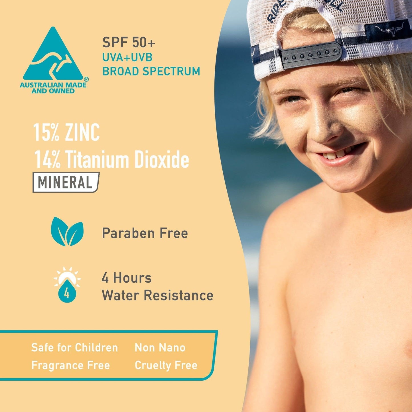 Sun Zapper Light Skin Tone Original Zinc Stick SPF 50 + Zinc Oxide Mineral Sunblock Stick for Face
