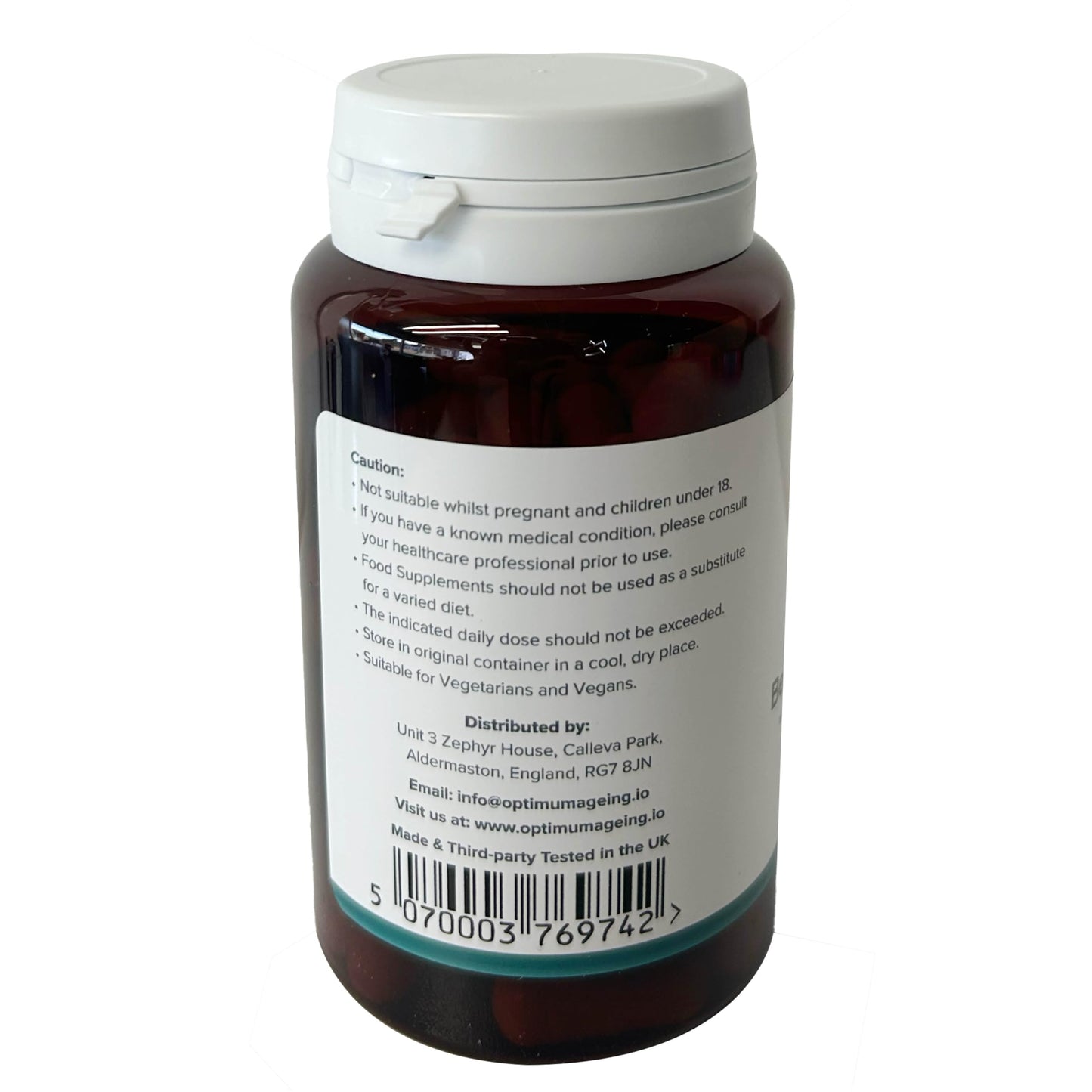 Optimum Ageing OptimumAgeing Advanced Berberine HCl 500mg with Turmeric & Black Pepper – Metabolism & Digestive Support – High Absorption Formula – Non-GMO, Gluten-Free – 60 Vegan Capsules