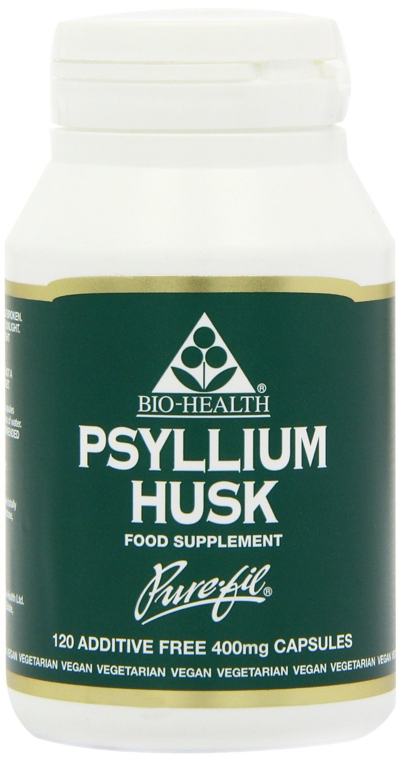 BIO-Health Psyllium Powdered Husks 400mg in Vegetable Capsules 120caps (Pack of 1)