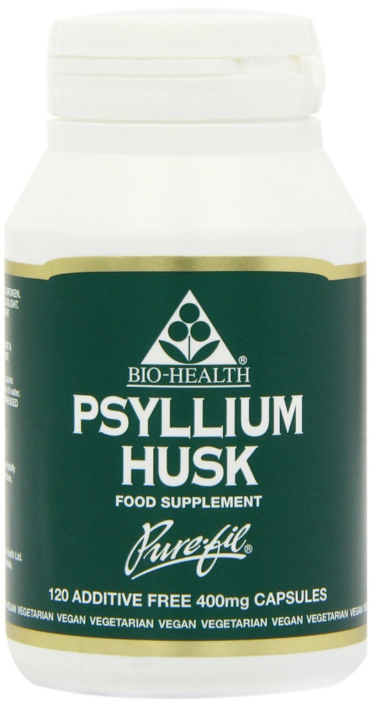 BIO-Health Psyllium Powdered Husks 400mg in Vegetable Capsules 120caps (Pack of 1)