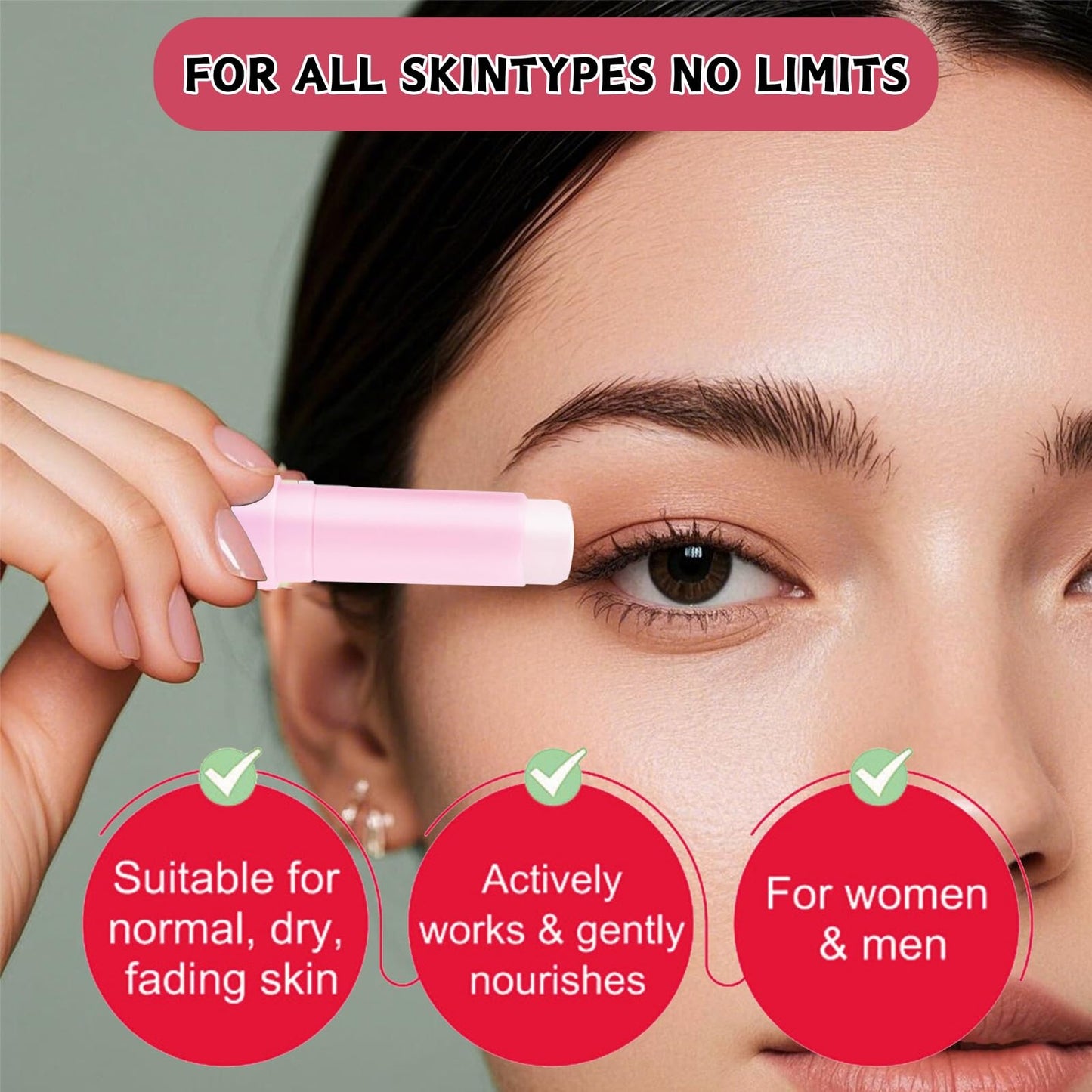 Eye Radiance Restoring Retinol Eye Cream Balm,Anti Wrinkle E-ye Cream Balm,Caffeine E-ye Creams for Dark Circles and Puffy Eyes,Korean Skincare Hydrating E-ye Creams for Dry Skin Around Eyes