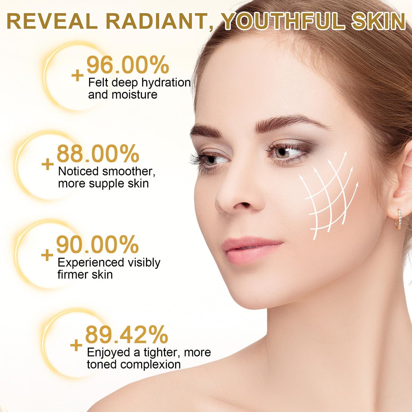 Advanced Snail Mucin Glass Glow Hydrogel Face Masks, Overnight Collagen Face Mask - Deep Hydration, Firm and Smooth Skin Care (4 PC)