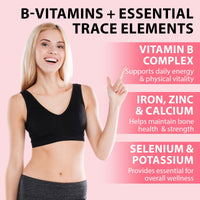 VOSIFSDIY Womens Multivitamin Gummy 60p, Multivitamin for Women, Boosts Healthy Bones Hair Skin and Nails, Boosts Immunity Energy, Strawberry Flavor